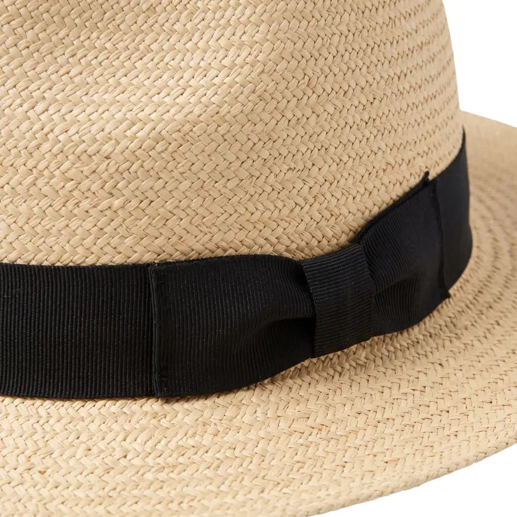 Navea Natural Beige Classic Straw Panama Hat